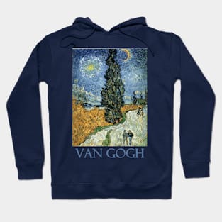 Road with Cypresses by Vincent van Gogh Hoodie